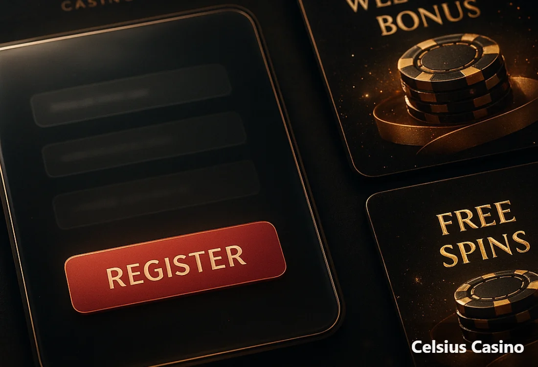 Celsius Casino Registrierungsformular